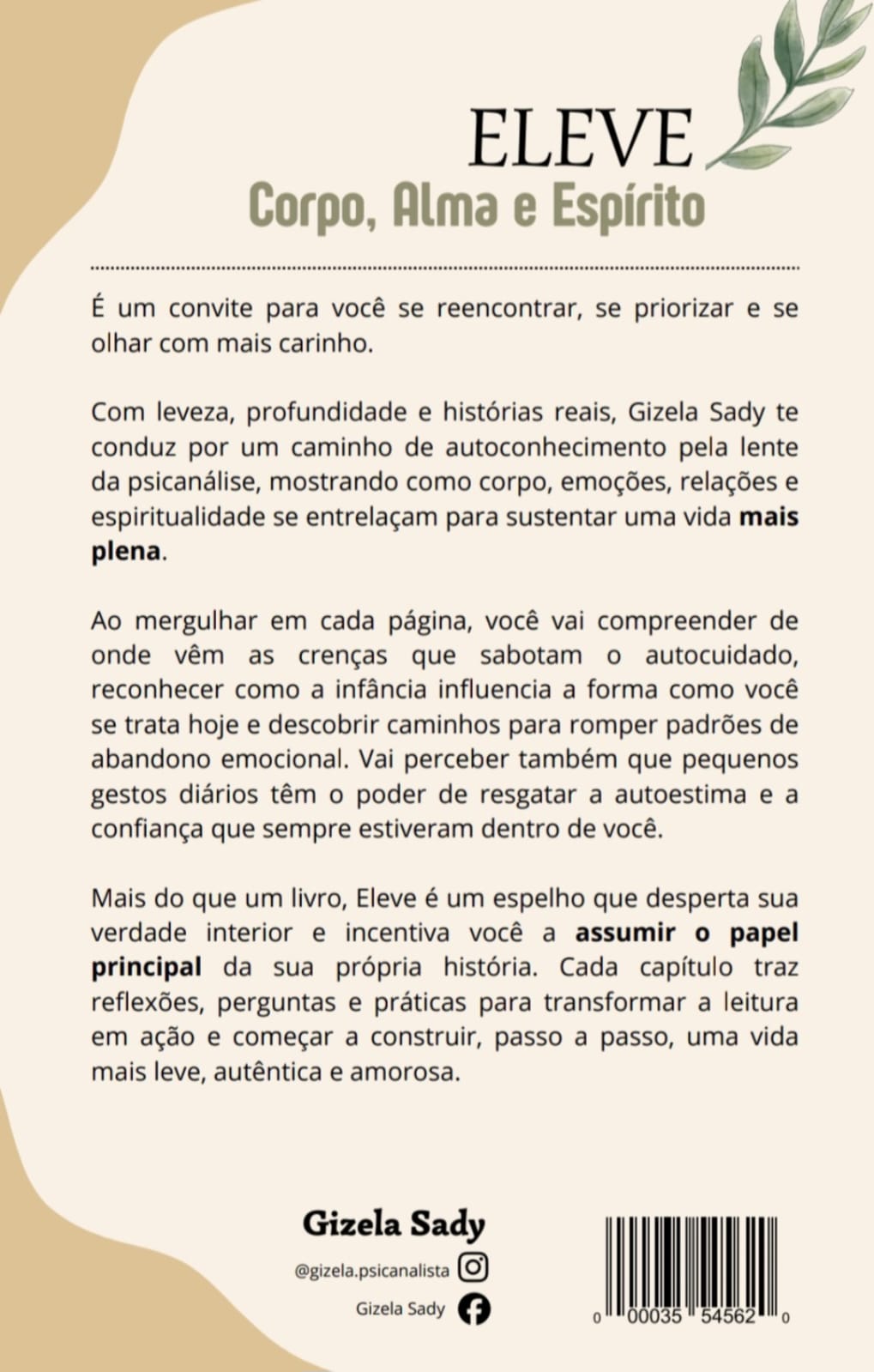 Contracapa do livro Eleve